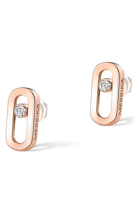 Move Uno Diamond Post Earrings