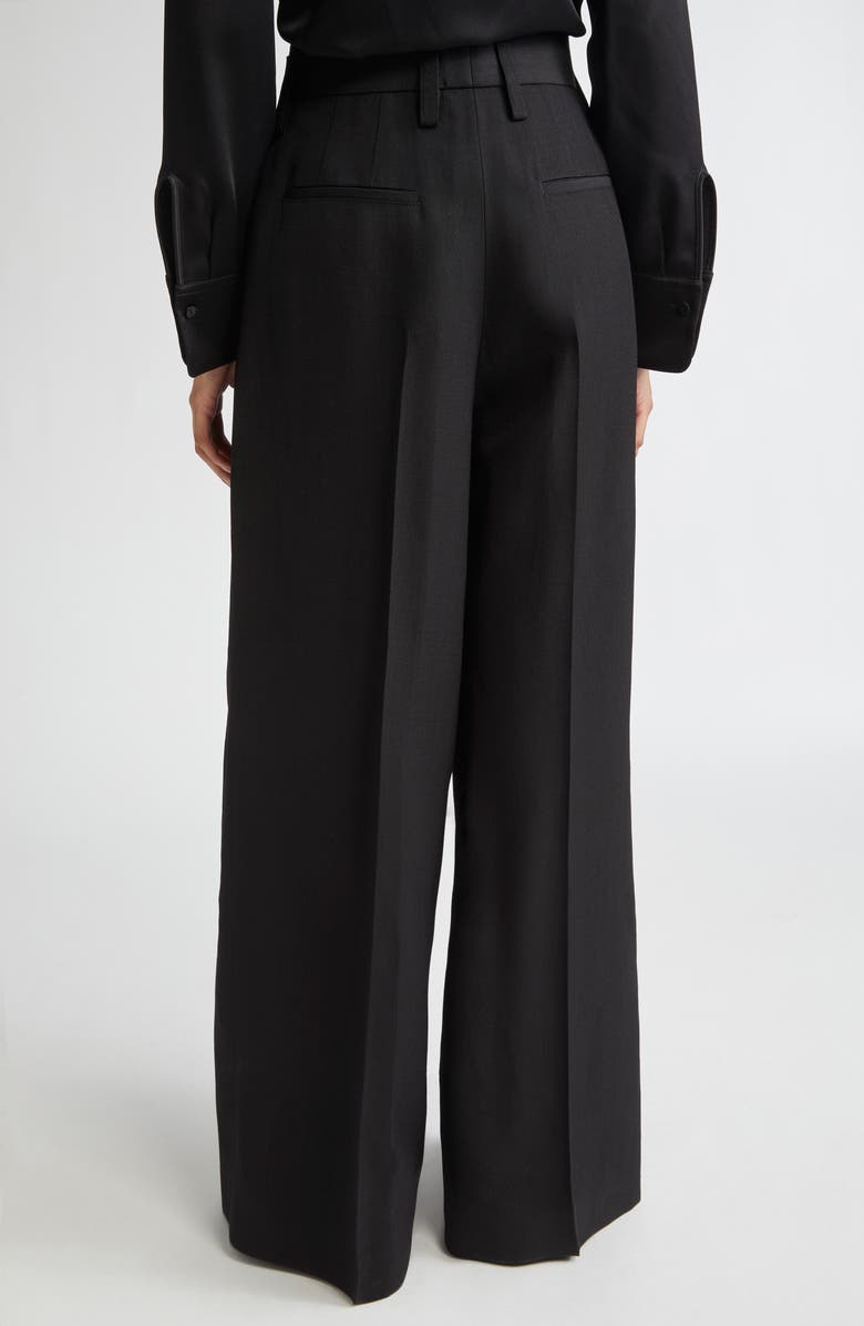 Jil Sander Tailored Wool & Silk Trousers, Alternate, color, 