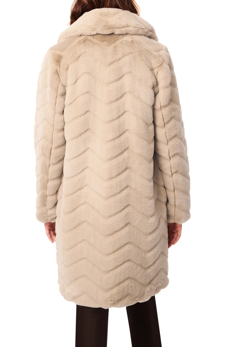 Bernardo Faux Fur Coat, Alternate, color, Tan