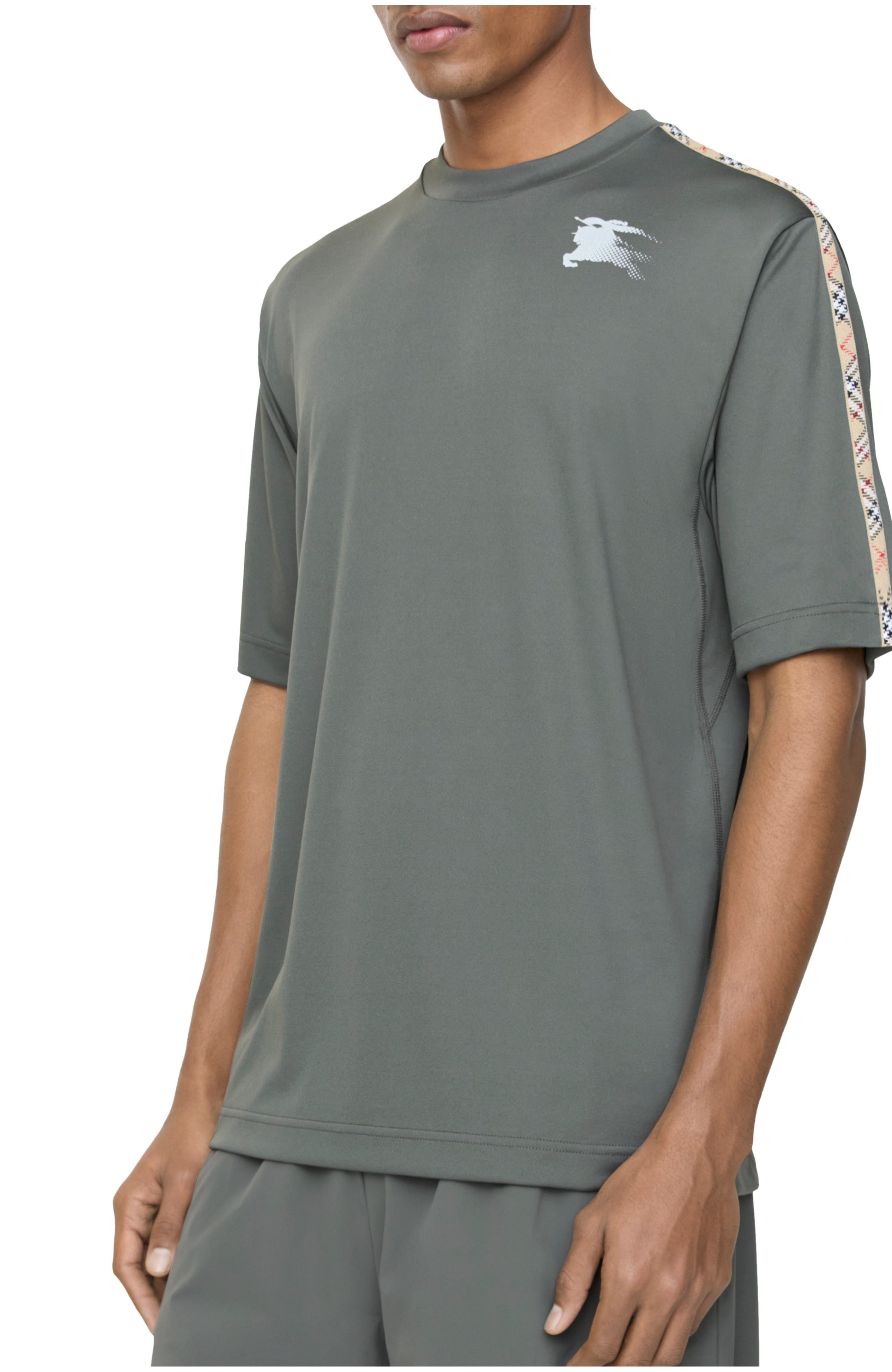 Check Trim Jersey T-shirt - image 3