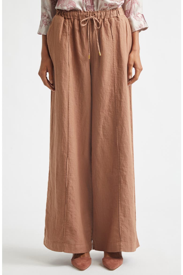 Connie Drawstring Pants, Alternate, color, HAZELNUT