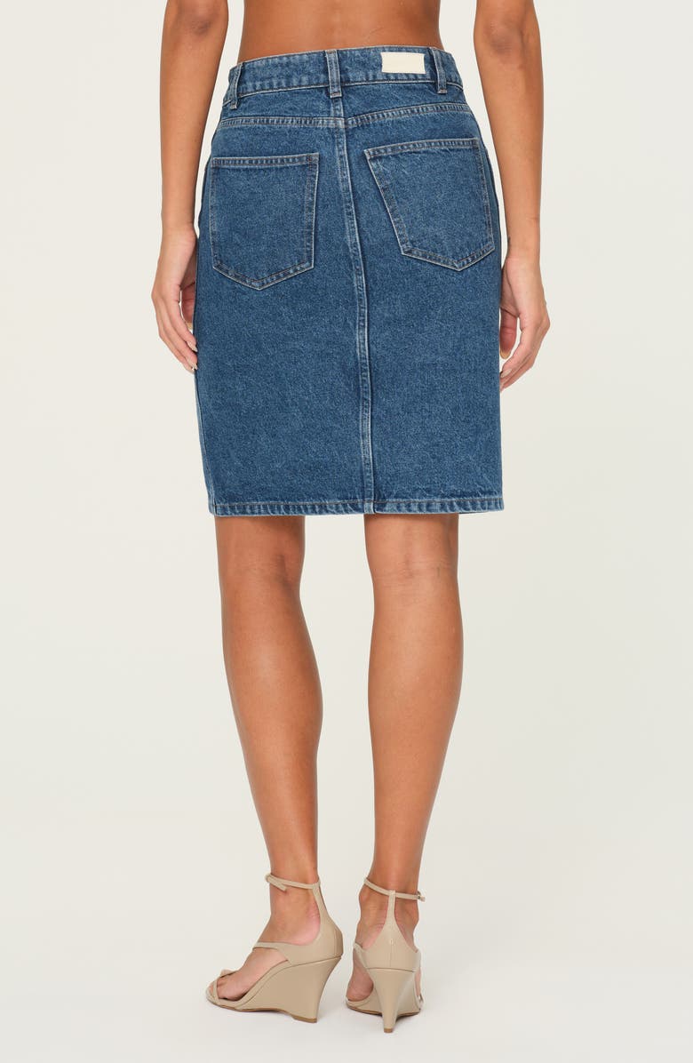 DL1961 Lexie High Waist Denim Skirt, Alternate, color, North Beach
