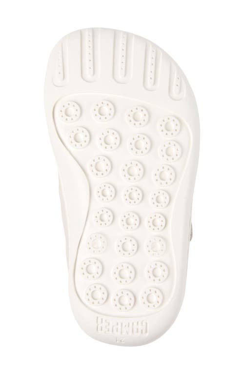 Camper Kids' Twins T-strap Flat In White Natural