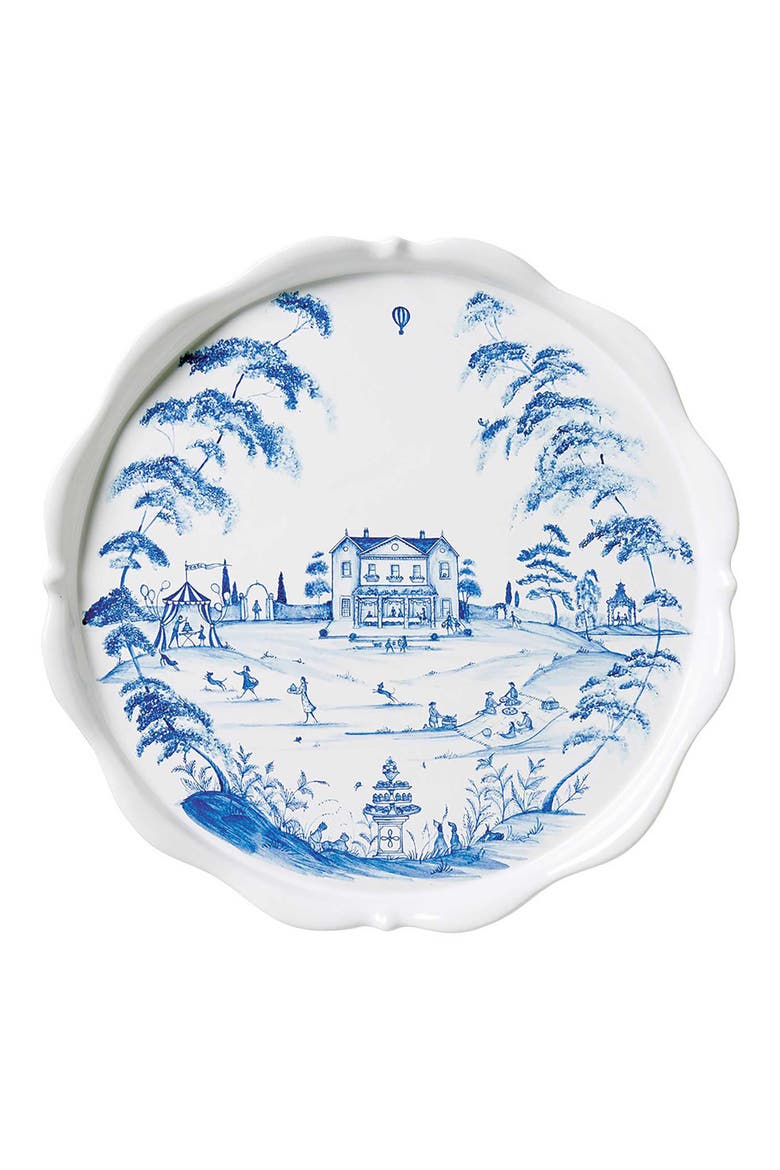 Country Estate Cake Stand, Alternate, color, DELFT BLUE