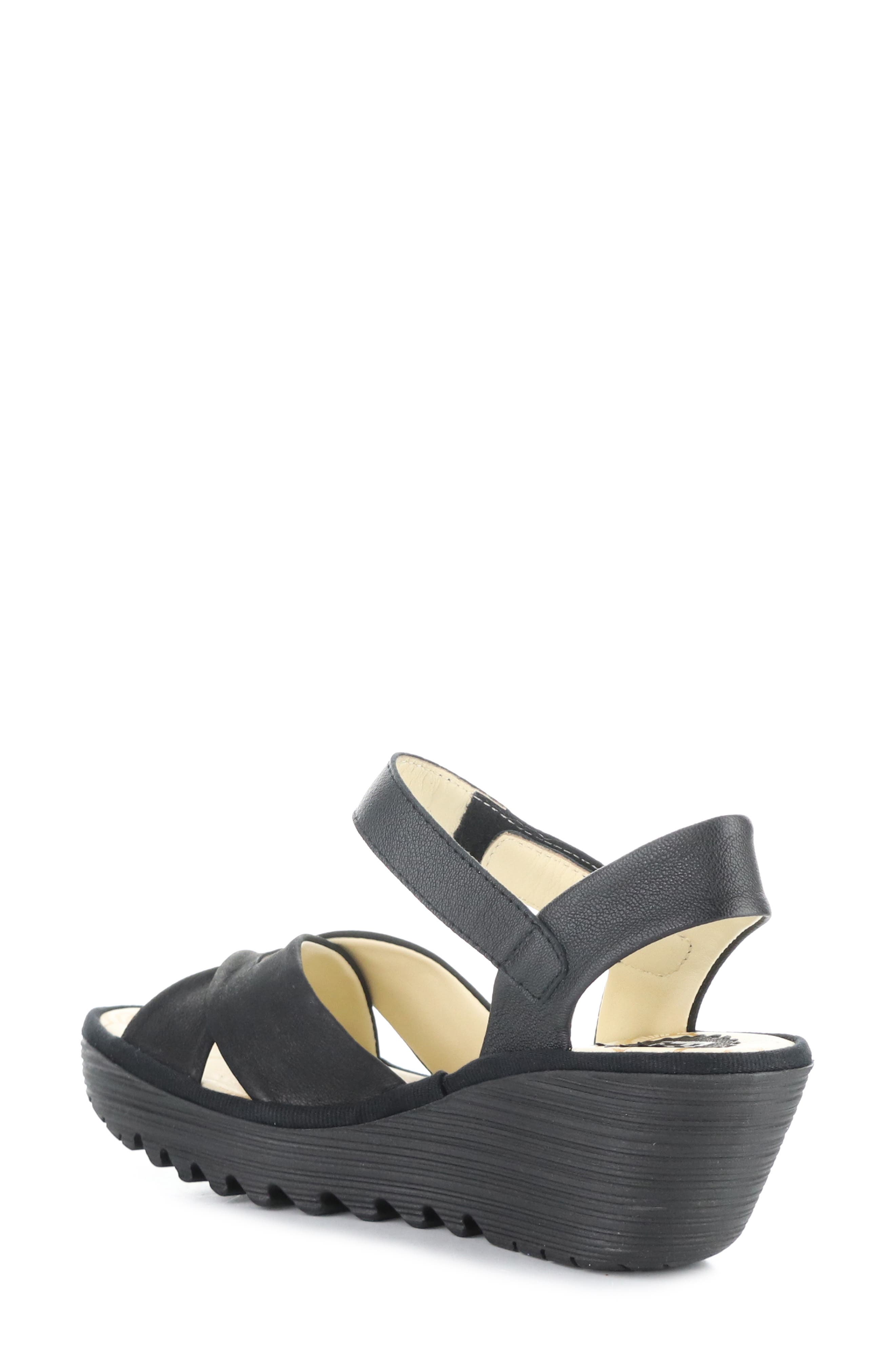 Fly London Yorg Ankle Strap Platform Wedge Sandal, Alternate, color, 
