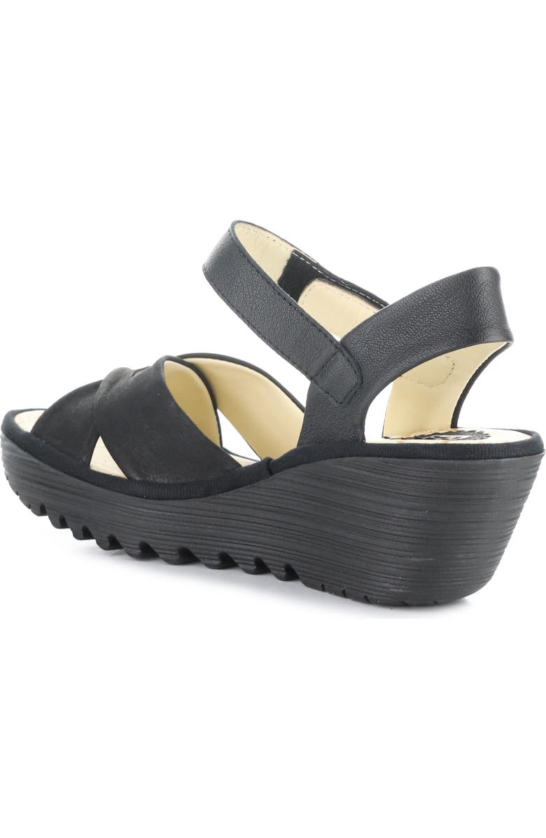 Fly London Yorg Ankle Strap Platform Wedge Sandal, Alternate, color,