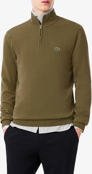 Lacoste Regular Fit Quarter Zip Sweater