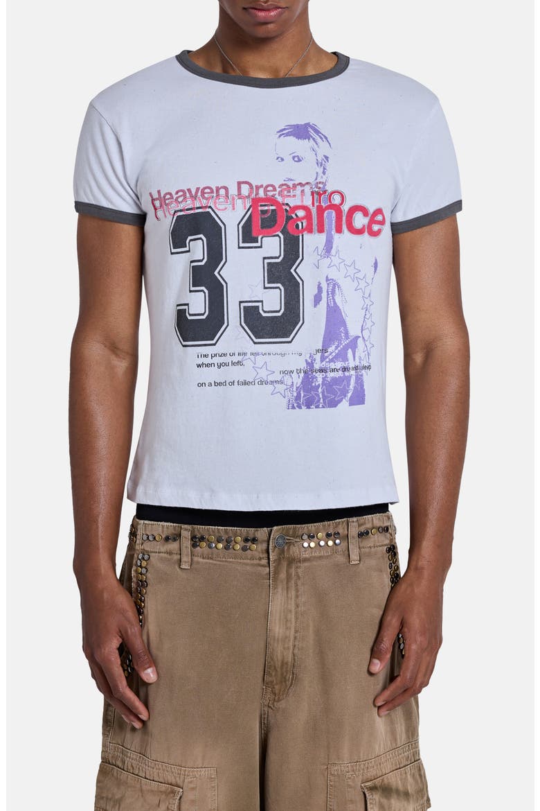 Heavenly Graphic Ringer T-Shirt, Main, color, WHITE