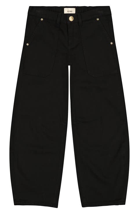 Kids' Lilia Pull-On Barrel Leg Jeans