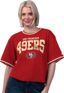 STARTER Women's Starter Scarlet San Francisco 49ers Ace Cropped T-Shirt