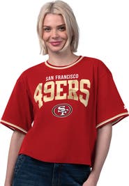 STARTER Women's Starter Scarlet San Francisco 49ers Ace Cropped T-Shirt