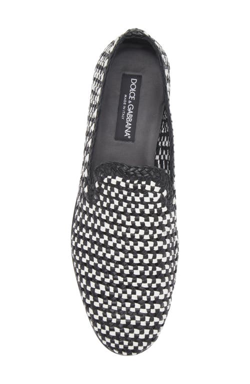 Dolce & Gabbana Dolce&gabbana Woven Leather Slipper Loafer