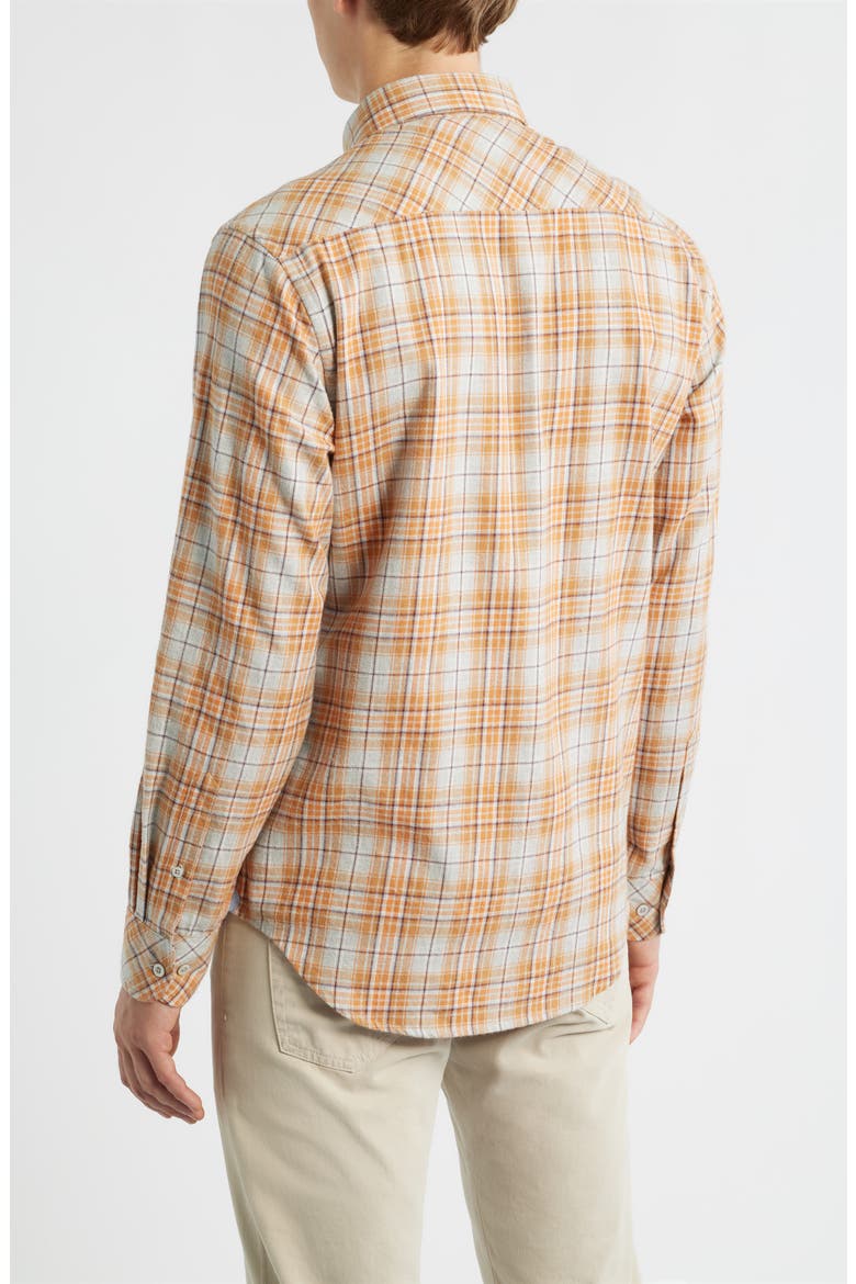 Vulcan Modern Fit Plaid Cotton Button-Up Shirt, Alternate, color, GOLDEN