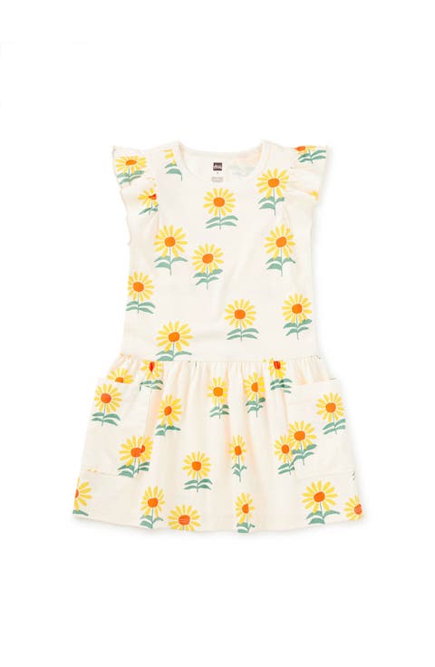 Flutter Sleeve Pocket Dress (Toddler, Little Kid, Big Kid)