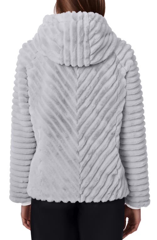 Bernardo Faux Fur Jacket In Gray
