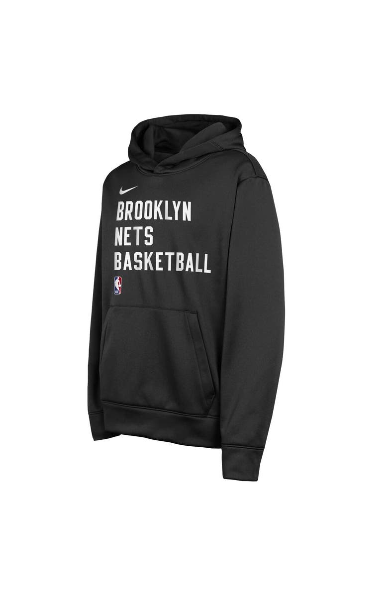 Nike Youth Nike Black Brooklyn Nets Spotlight Performance Pullover Hoodie, Alternate, color, Black