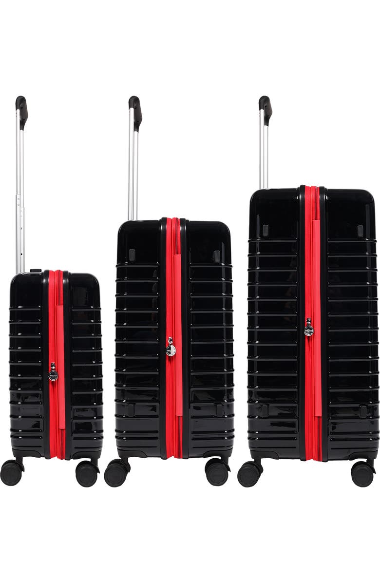 FUL / FIAT 3-Piece Expandable Hardside Spinner Luggage Set 22", 26.5", 31.5", Alternate, color, Black