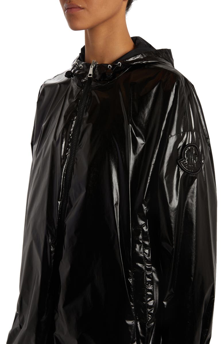 Moncler Jubba Glossy Nylon Hooded Jacket, Alternate, color, 