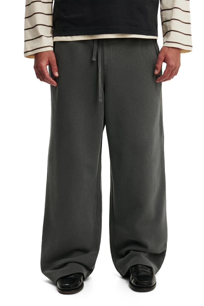 Men's Super Baggy Track Pant, Main, color, Slate Stone Wash