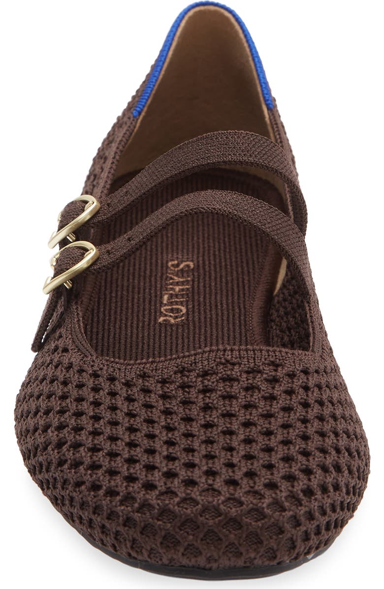 Rothy's The Double Buckle Many Jane, Alternate, color, Chocolate Mesh