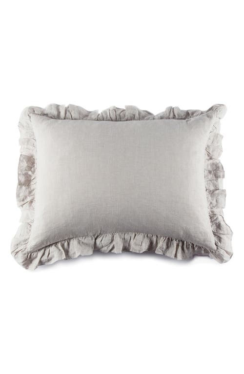 Pom Pom At Home Charlie Big Ruffled Pillow In Flax