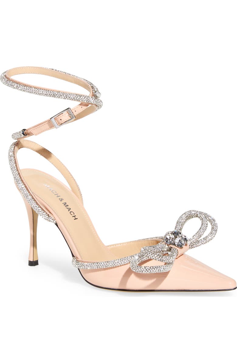 Mach & Mach Double Bow Pointed Toe Pump, Main, color,