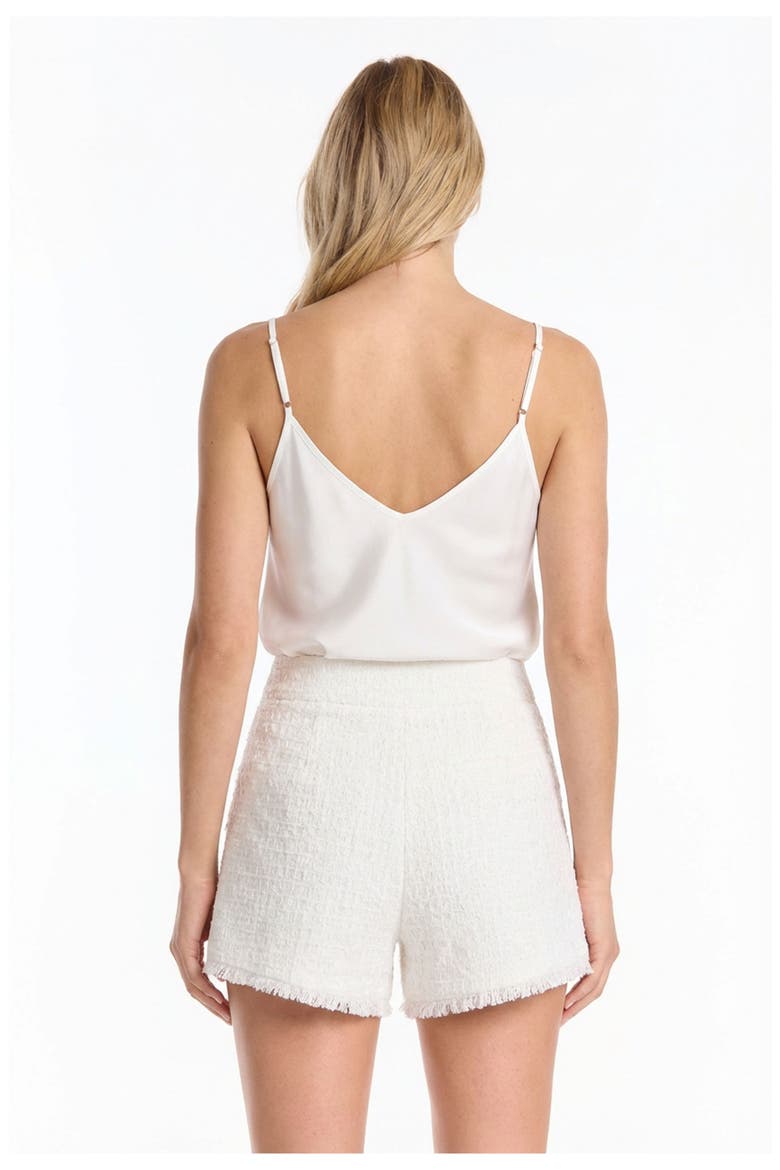 Tamara Tweed Button Shorts, Alternate, color, White