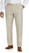 Oak Hill by DXL Big & Tall Linen-Blend Suit Pants