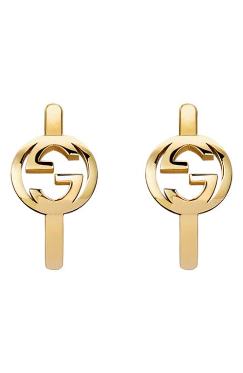 Interlocking G Huggie Hoop Earrings