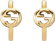 Gucci Interlocking G Huggie Hoop Earrings