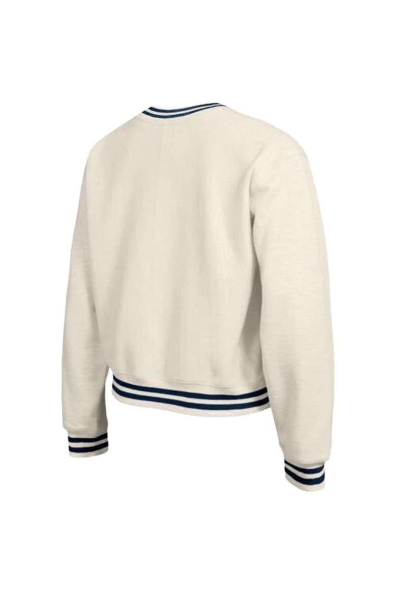 Women's Champion  Cream Los Angeles Dodgers Reverse Weave Sweatshirt, Alternate, color, Cream