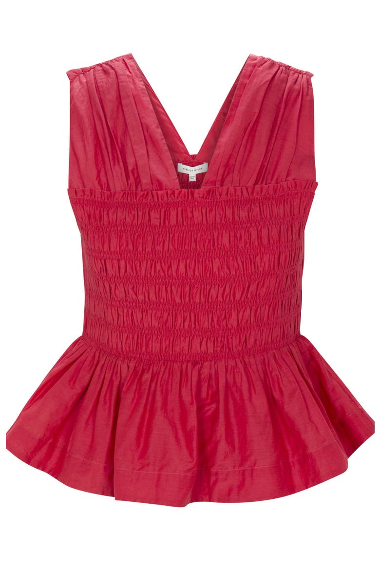 Merrick Silk Cotton Top, Alternate, color, Scarlet