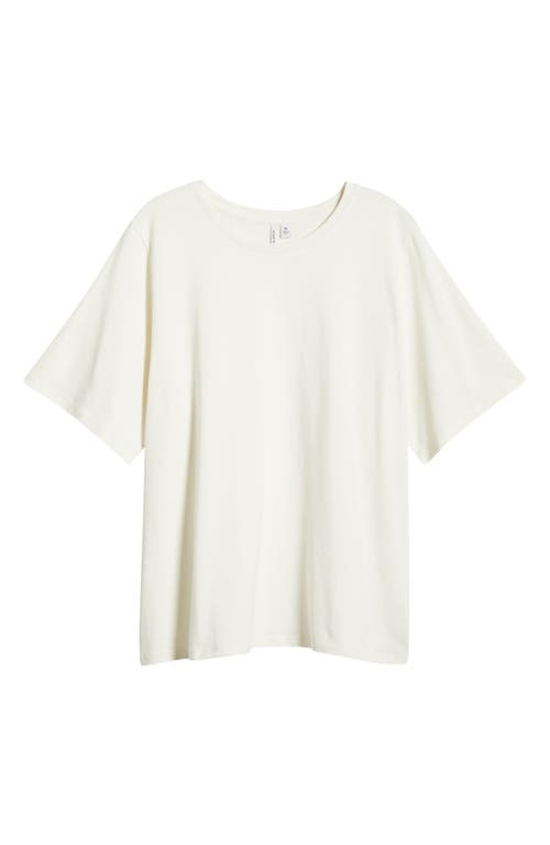 Nordstrom Relaxed Fit Pima Cotton Crewneck T-shirt In Ivory Tofu