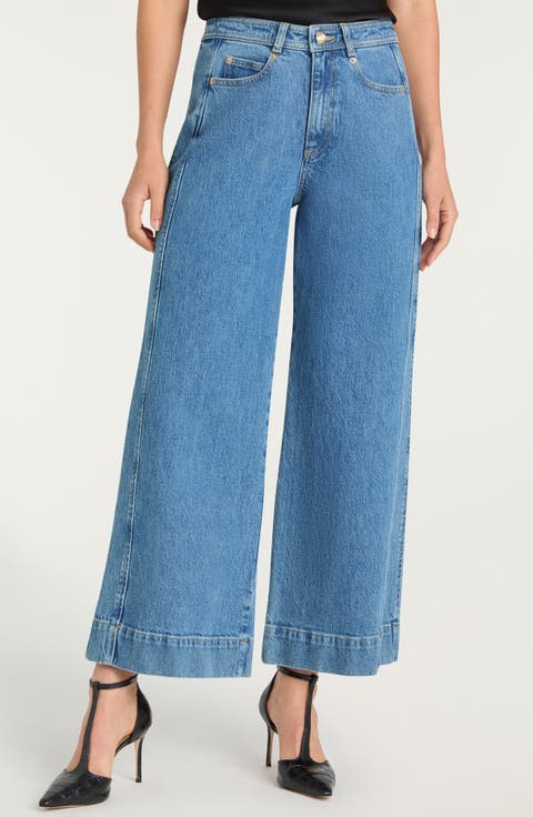 Betsy Wide Leg Jeans (Blue Mirage)