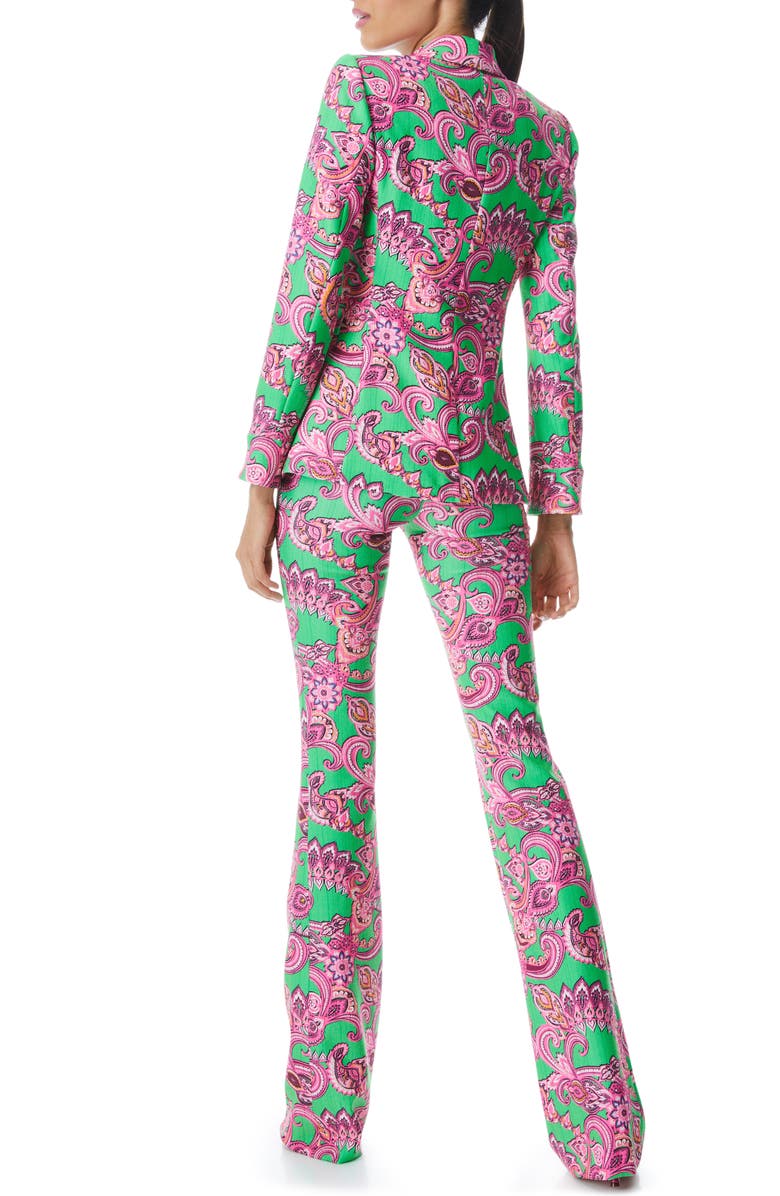 Alice + Olivia Macey Paisley Blazer, Alternate, color, 