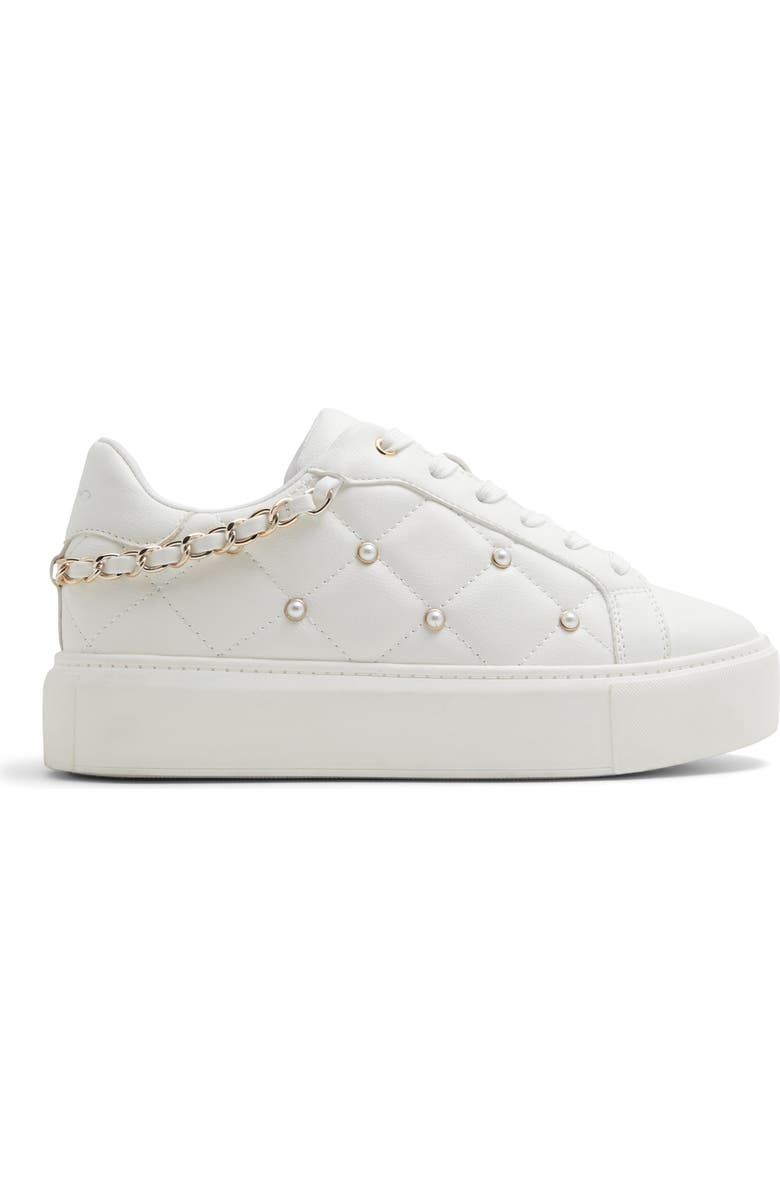 ALDO Tavi Platform Sneaker, Alternate, color, White