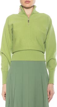 Alexia Admor Niko Quarter Zip Sweater