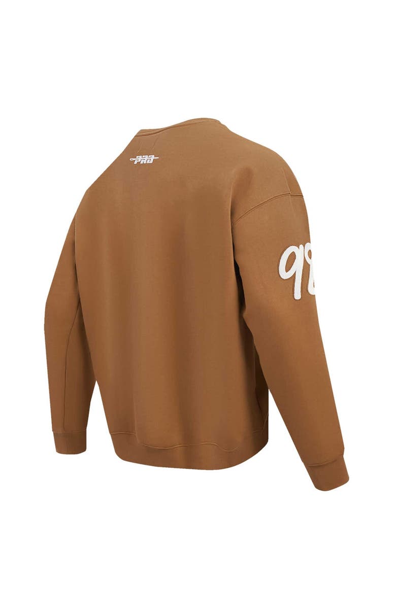 PRO STANDARD Men's Pro Standard Maxx Crosby Brown Las Vegas Raiders Pullover Crewneck Sweatshirt, Alternate, color, Brown