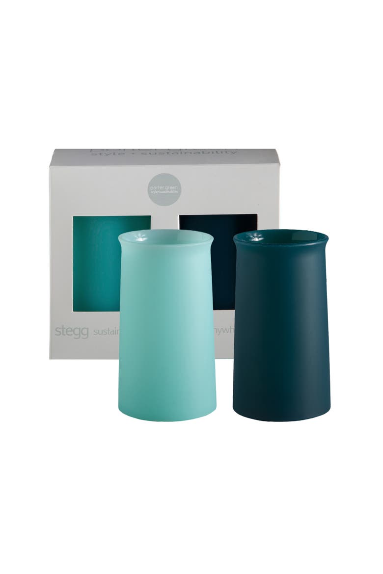 Stegg | Unbreakable Highball Glasses, Main, color, Mist + Ink