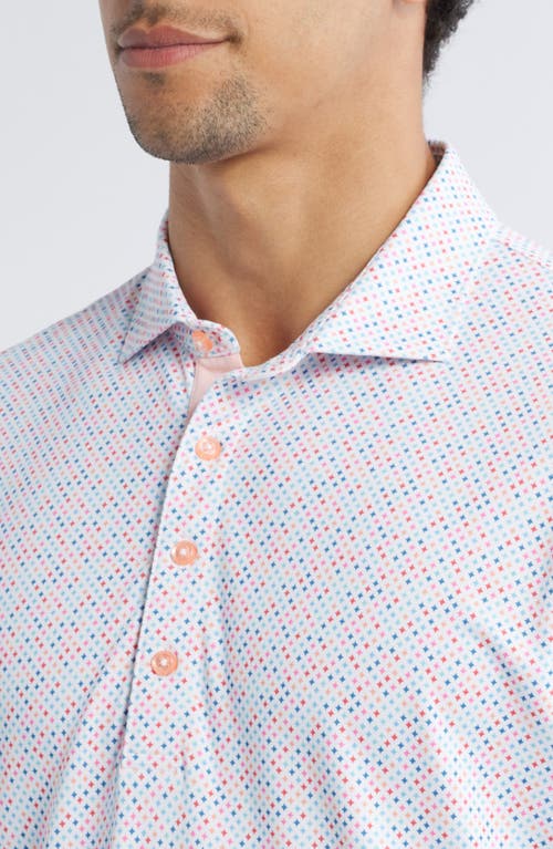Johnnie-o Razz Dot Print Prep-formance Golf Polo In Multi