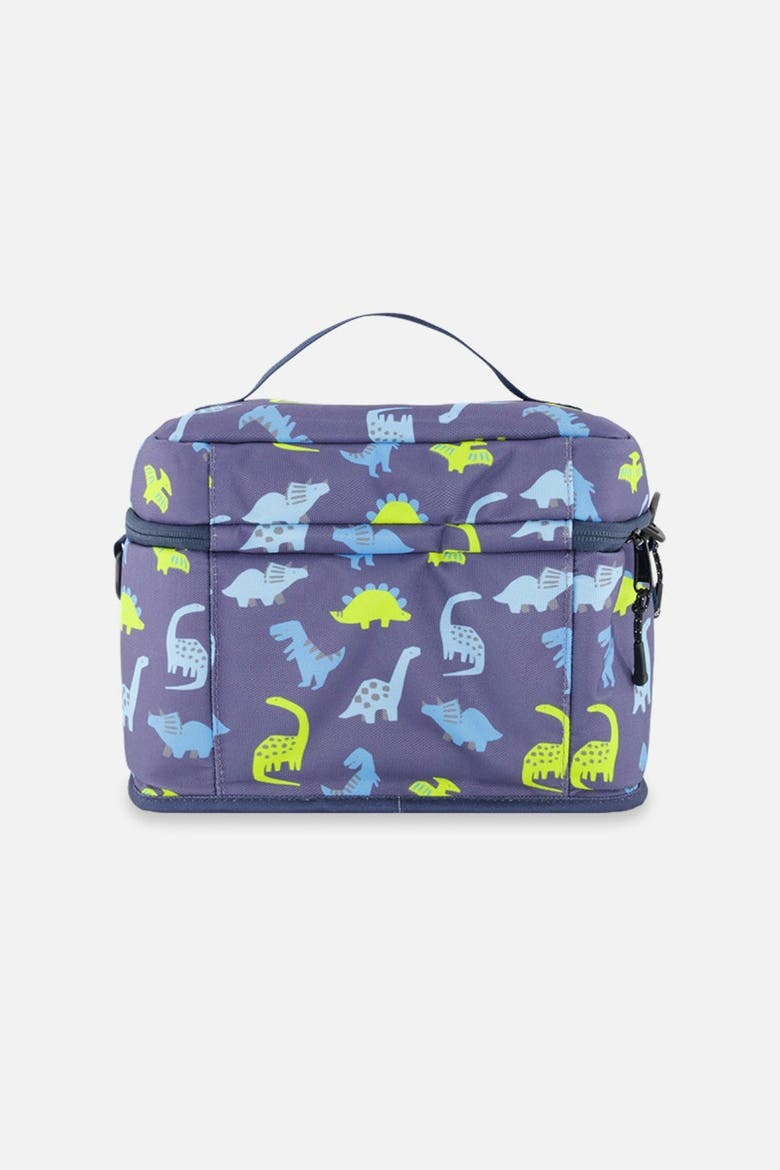 Dinos Durable Spacious Lunch Box, Alternate, color, Blue Printed Dinos