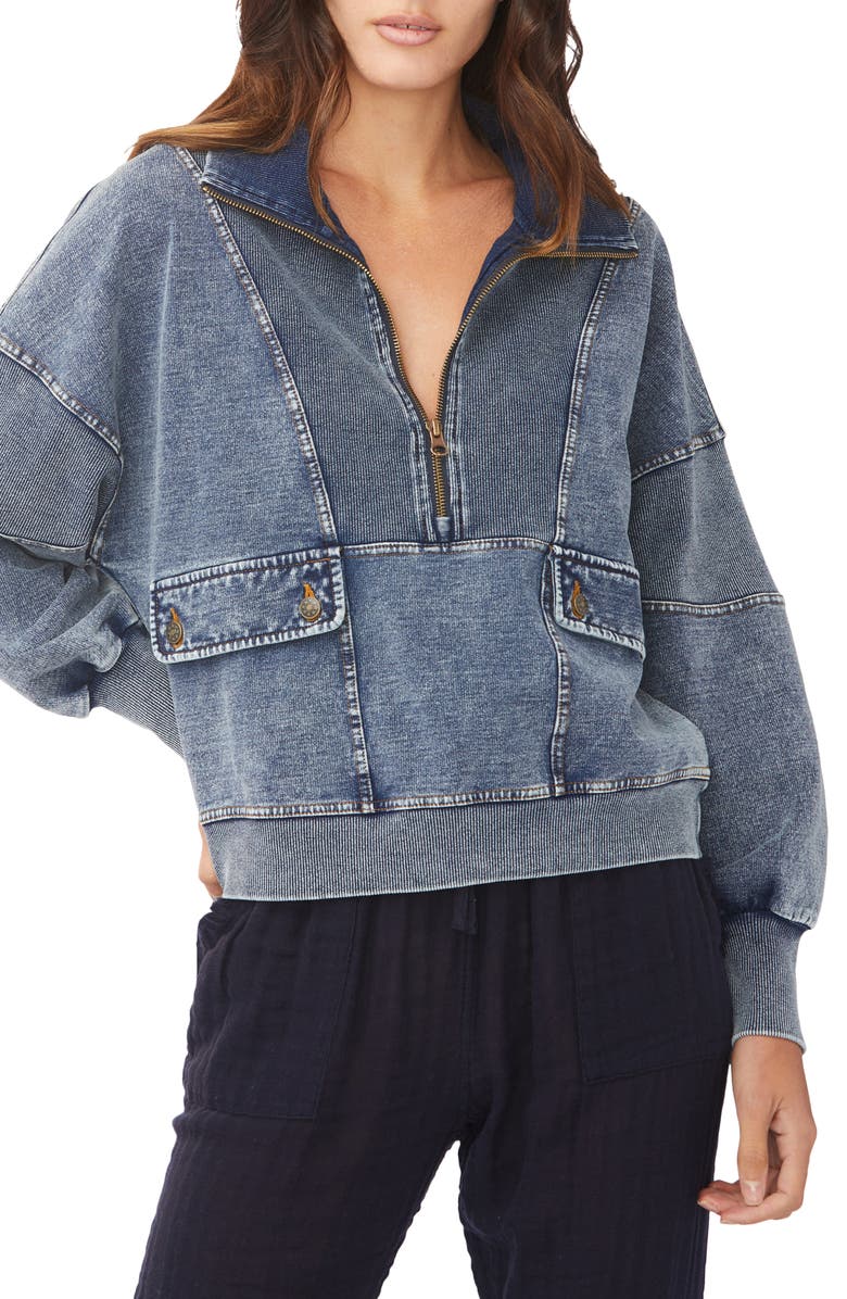 Sundays Camille Half Zip Pullover, Main, color, 