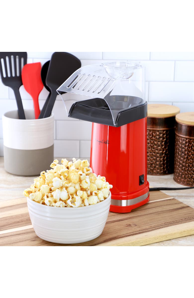 Megachef Hot Air Popcorn Maker/Popper in Red, Alternate, color, Red