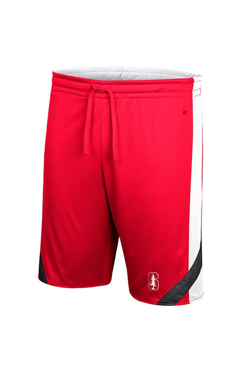 COLOSSEUM Men's Colosseum Cardinal/White Stanford Cardinal Am I Wrong Reversible Shorts, Alternate, color, 