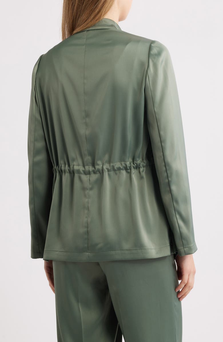 Anne Klein Draped Open Front Jacket, Alternate, color, 