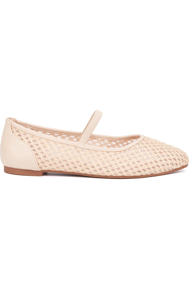NEW YORK AND COMPANY Lara Woven Ballet Flat, Alternate, color, Natural