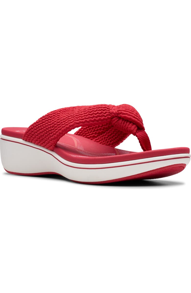 Clarks<sup>®</sup> Breezerae Erin Wedge Sandal, Main, color, Cherry