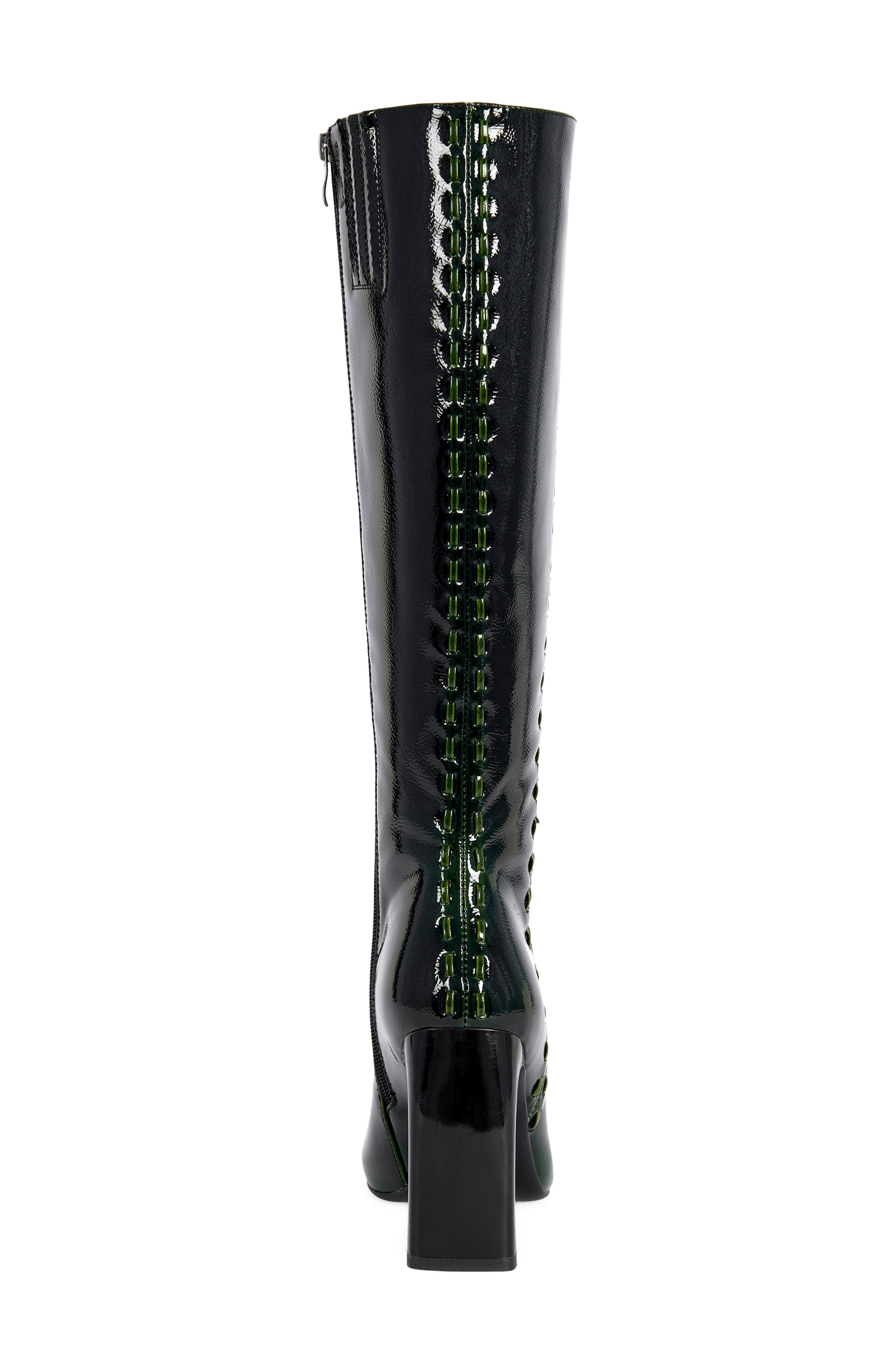 Jexa Faux Leather Knee High Boot, Alternate, color, GREEN MULTI