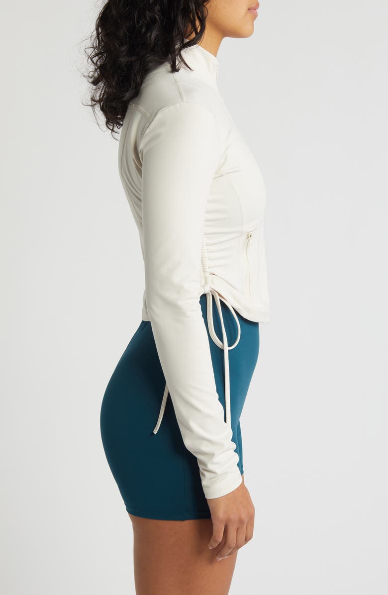 PacSun Cinched Free Form Jacket, Alternate, color, White Sand