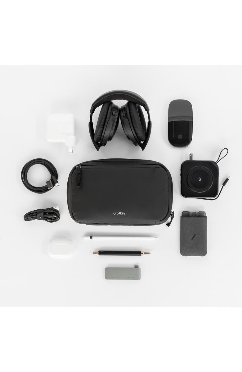 Orbitkey 2-in-1 Tech Accessory Pouch, Alternate, color, Black